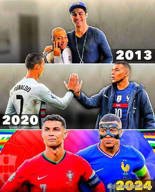 竞彩足球-C羅(luó)和姆巴珮(pèi)图片(20岁的c羅(luó)和现在的姆巴珮(pèi))